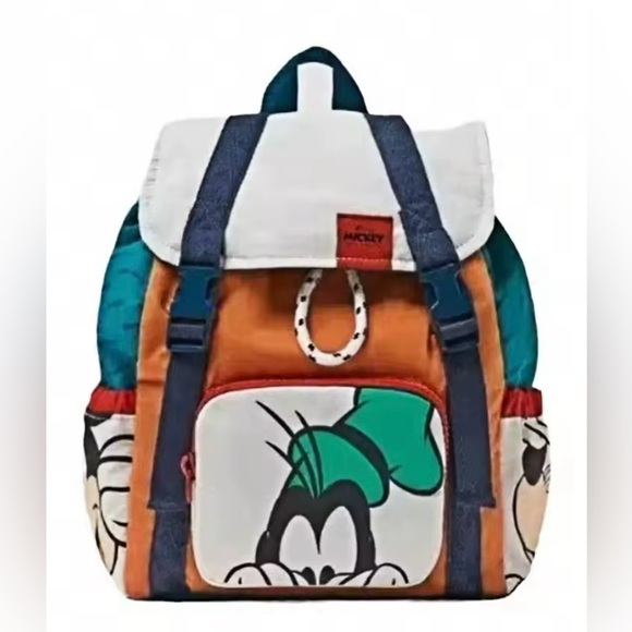 Zara Disney Mickey Mouse Colorful Character Backpack - Picture 1 of 5